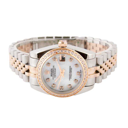 ساعت عقربه ای زنانه طرح رولکس مدل دیت جاست کد Rolex-3346-L