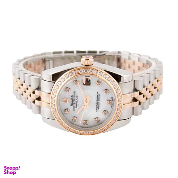 ساعت عقربه ای زنانه طرح رولکس مدل دیت جاست کد Rolex-3346-L