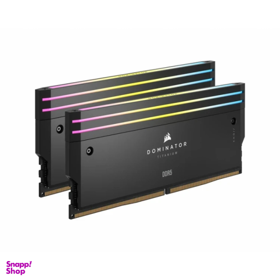 رم دسکتاپ DDR5 دو کاناله 6600 مگاهرتز cl32 کورسیر مدل DOMINATOR TITANIUM ظرفیت 96 گیگابایت بسته 2 عددی