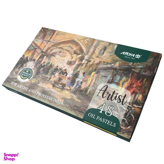 پاستل روغنی 48 رنگ آریا مدل Artist-Bazaar