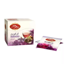 دمنوش گل گاوزبان سحرخیز بسته 12 عددی