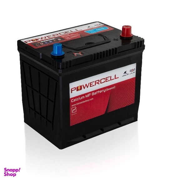 باتری 60 آمپر پایه بلند قطب چپ خودرو کرمان باتری ارگ مدل پاورسل