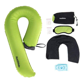 بالش بادی گردنی نیچرهایک مدل Multifunctional Extended U-Shaped Inflatable Pillow کد ZT004