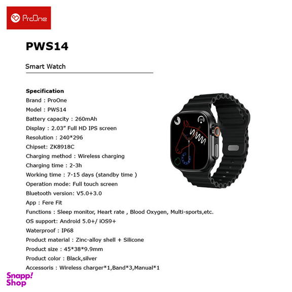 ساعت هوشمند پرووان مدل PWS14