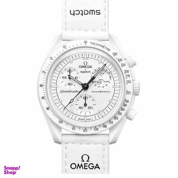 ساعت عقربه ای مردانه طرح امگا مدل MOONPHASE سه موتوره فعال