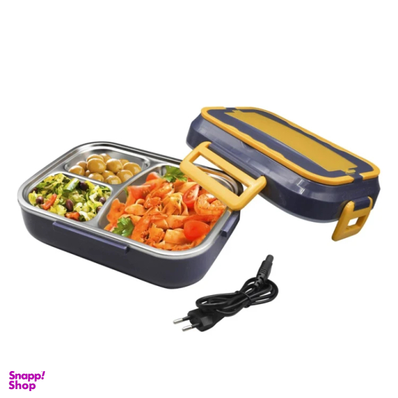 ظرف غذای برقی مدل GS-m-M-DFH-238598 به همراه قاشق و چنگال