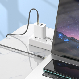 کابل شارژ 60 وات Type-C هوکو مدل U121 طول 1.2 متر