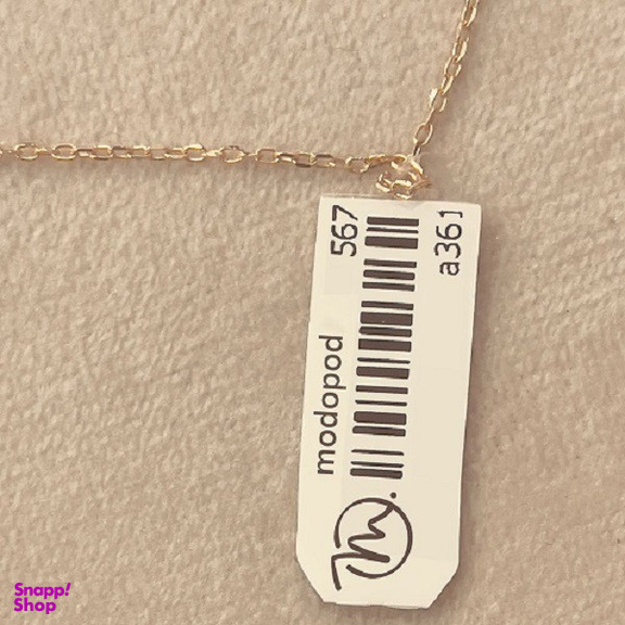 گردنبند طلا 18 عیار زنانه مدوپد مدل حرف ح کد I3-1-1788