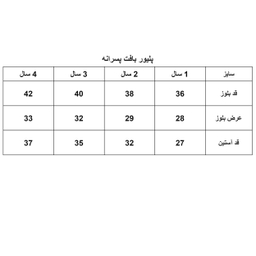 پلیور پسرانه مدل 1030-058