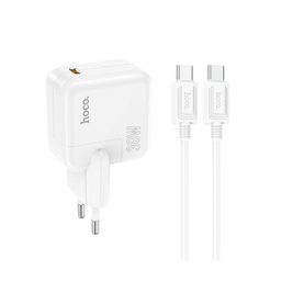 شارژر دیواری 30 وات هوکو مدل C112A PD به همراه کابل تبدیل Type-C