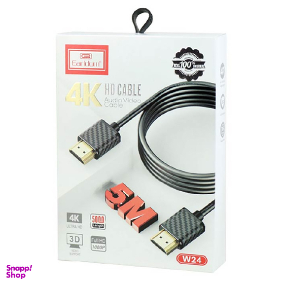 کابل HDMI ارلدام مدل W24 طول ۵ متر
