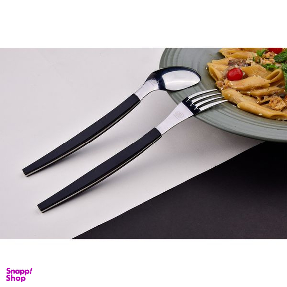 سرویس قاشق و چنگال 31 پارچه سی اند اس مدل منحنی