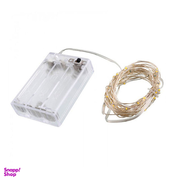 ریسه ال ای دی تزیینی مدل مفتولی به طول 5 متر با منبع تغذیه باتری