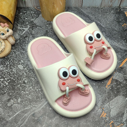 دمپایی زنانه زیتون مدل فراگ کد 145229 نصر رنگ صورتی