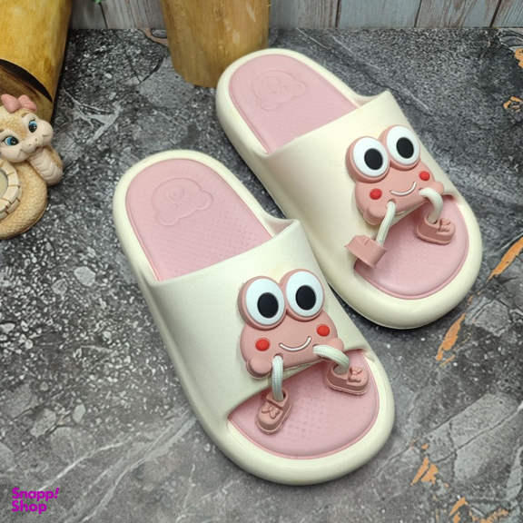 دمپایی زنانه زیتون مدل فراگ کد 145229 نصر رنگ صورتی