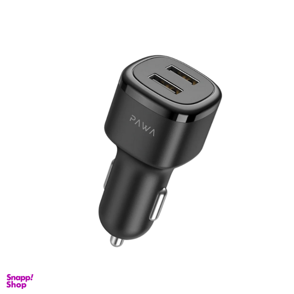 شارژر فندکی پاوا مدل PW-24AICC QC 2.4A 2PO
