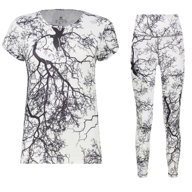 ست تیشرت و لگینگ ورزشی زنانه پانیل مدل 4550600WD