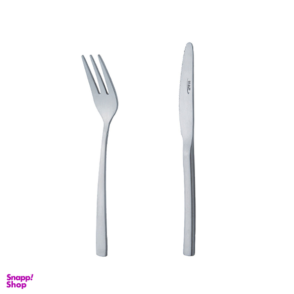 سرویس کارد و چنگال 12 پارچه ناب استیل مدل فلورانس