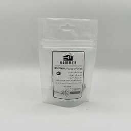 پیچ و مهره و واشر هامر مدل استوانه کد M3-20mm بسته 75 عددی