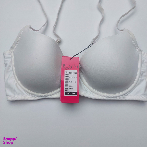 سوتین زنانه برتا مدل فنردار کد 6021W رنگ سفید