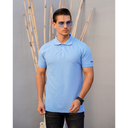 پولوشرت مردانه مالدینی کد PO-118 رنگ آبی