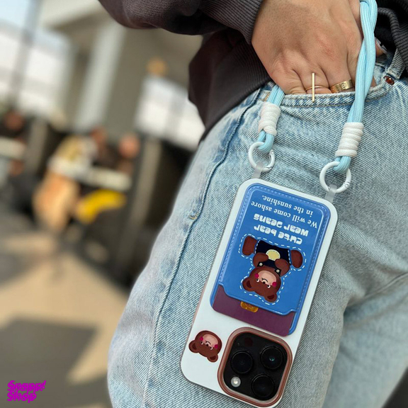قاب گوشی موبایل مدل تدی جاکارتی کد C3623 مناسب اپل iPhone 13 Pro Max به همراه آویز
