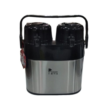 فلاسک دو قلو علقمه کد 2601 گنجایش 2.6 لیتر