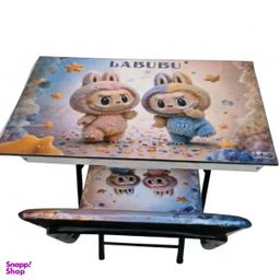 ست میز تحریر و صندلی مدل باکس دار طرح لبوبو