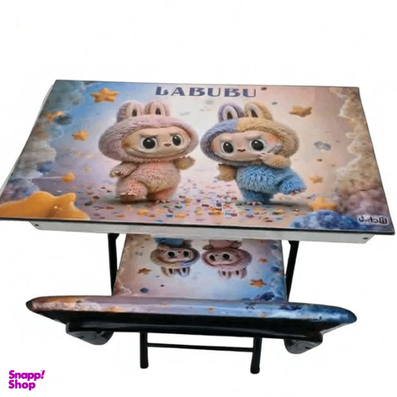 ست میز تحریر و صندلی مدل باکس دار طرح لبوبو