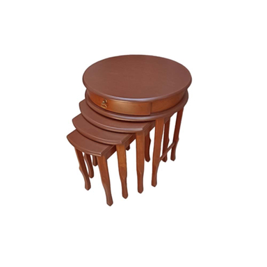 میز عسلی مدل ترمه مجموعه 4 عددی