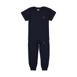 ست لباس راحتی پسرانه مادر مدل راک رنگ سرمه ای