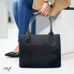 کیف زنانه چرم طبیعی کروکو مدل FATEH129/1K