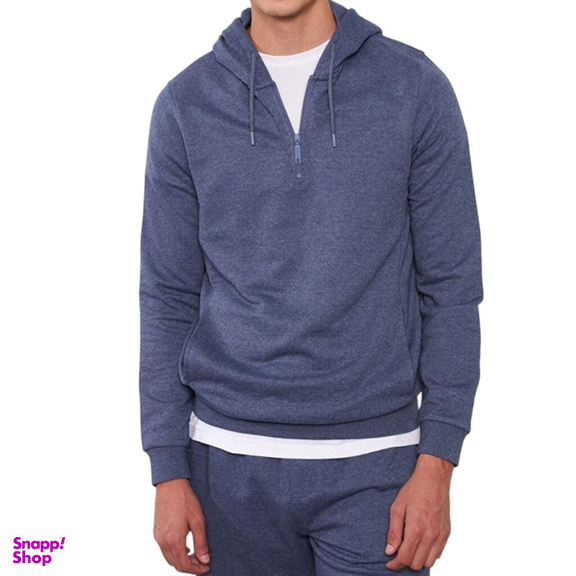 هودی مردانه ال سی وایکیکی مدل Creamer رنگ آبی