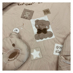 سرویس خواب کودک 5 تکه مادرکر مدل خرس پاپیونی کد 127