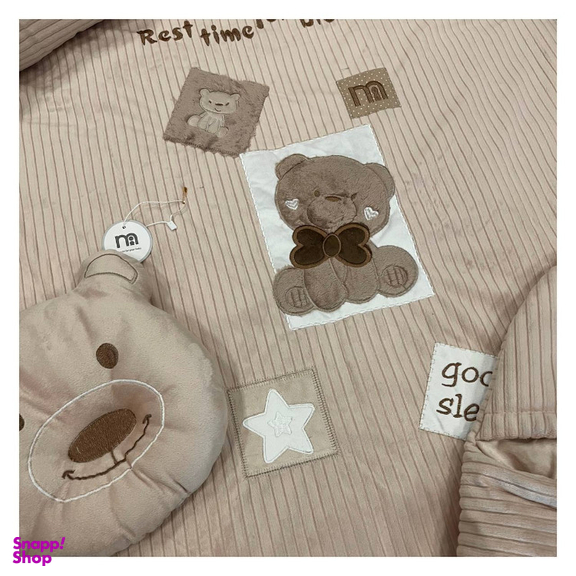 سرویس خواب کودک 5 تکه مادرکر مدل خرس پاپیونی کد 127