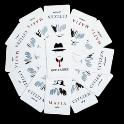 ماسک ایفای نقش به همراه 30 عدد کارت بازی pvc بسته 12 عددی