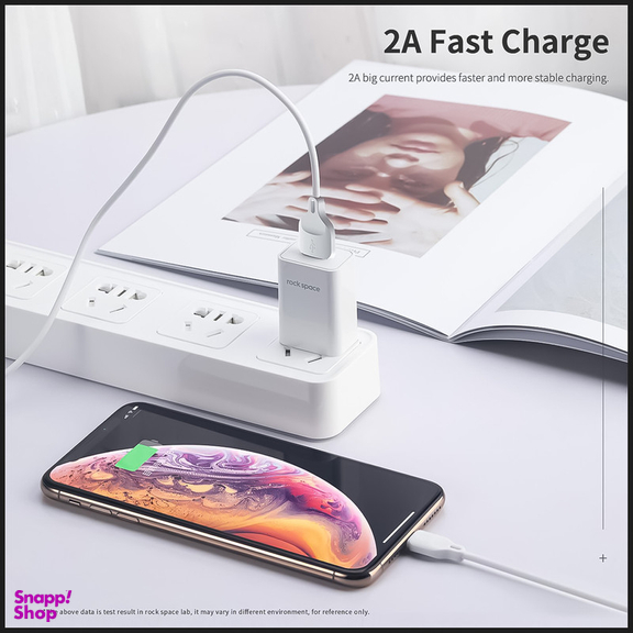 کابل تبدیل USB به لایتنینگ راک اسپیس مدل RCB0738A طول 1 متر