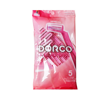 خودتراش دو لبه زنانه دورکو مدل TG708PK بسته 5 عددی