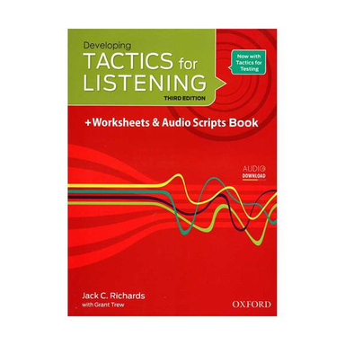 کتاب Developing TACTICS for LISTENING 3rd اثر Jack C. Richards انتشارات Oxford به همراه سی دی