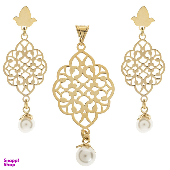 نیم ست طلا 18 عیار رزا مدل SG96