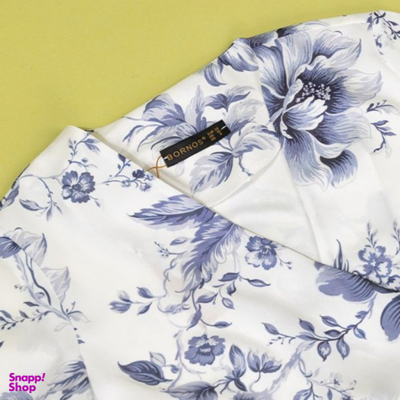 پیراهن زنانه برنس مدل ملورا رنگ آبی