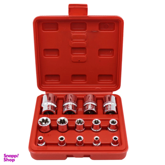 آچار بکس اسرانوی مدل E کد YP-A4-E01401 مجموعه 14 عددی