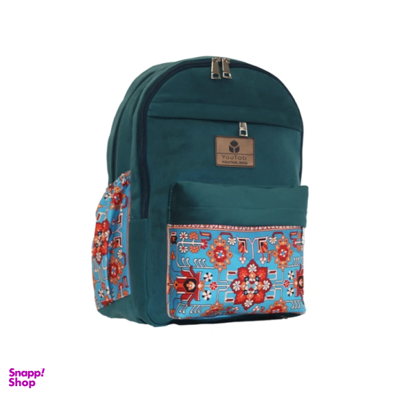کوله پشتی یوتاب مدل سه زیپ با طرح سنتی کد 10024000B