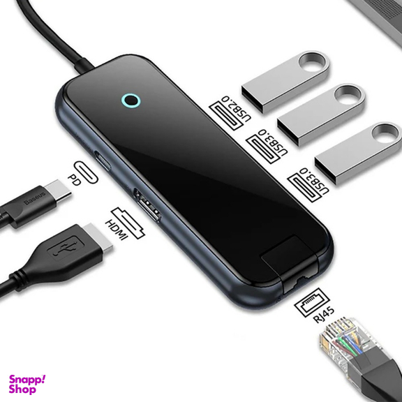 هاب 6 پورت Type-C بیسوس مدل BS-OH089