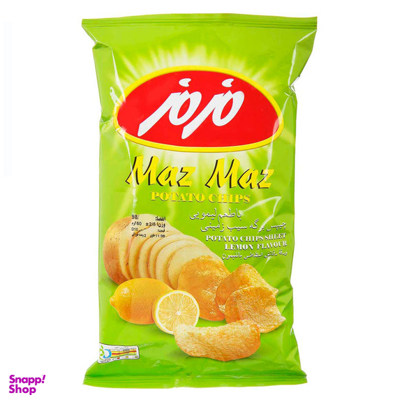چیپس لیمویی مزمز وزن ۶۰ گرم بسته 2 عددی