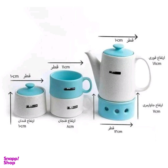 سرویس چای خوری 7 پارچه آی سرام مدل 01