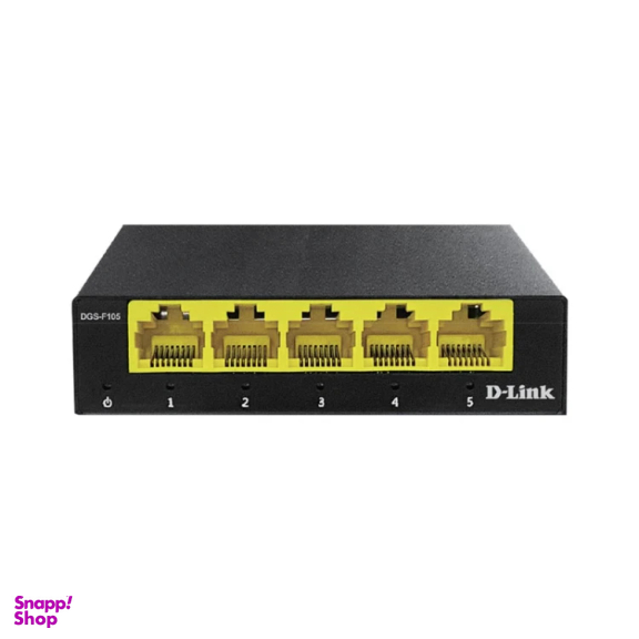 سوییچ دسکتاپ 5 پورت گیگابیتی دی-لینک مدل DGS-F105