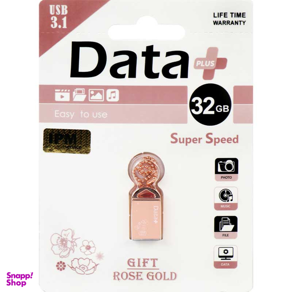 فلش مموری دیتا پلاس مدل Rose Gold USB3.1 ظرفیت 32 گیگابایت