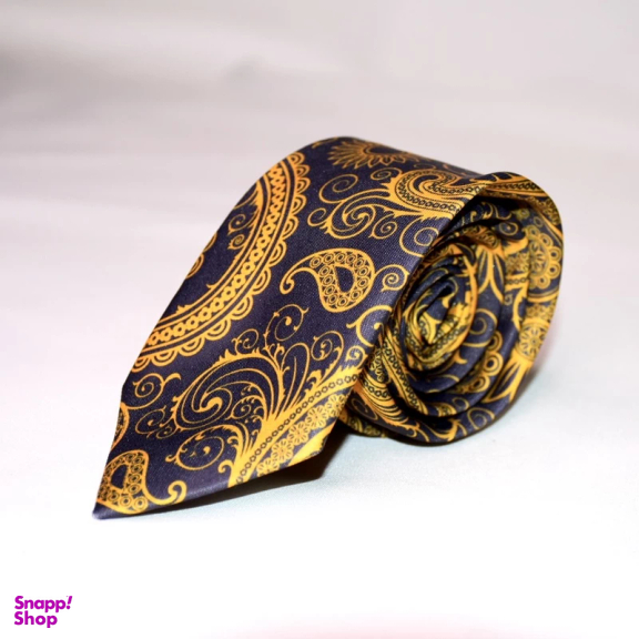 ست کراوات و دستمال جیب مردانه آیکت مدل بته جقه محو کد z3