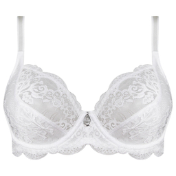 سوتین زنانه لین مدل فنردار کد 4680-513 رنگ سفید